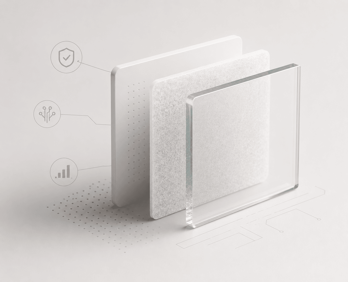 Capas internas de las tecnologias AGM y GEL de Kaise